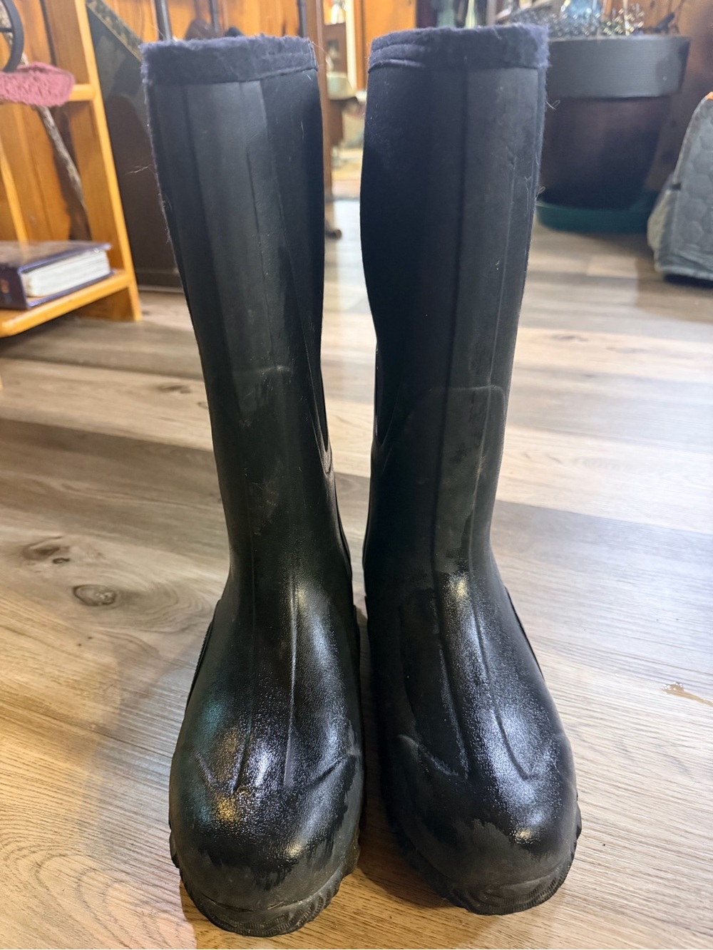 Men's Black Waterproof Tall Rain & Snow Boots